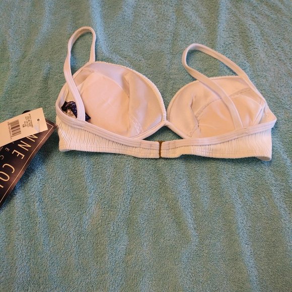 BRAND NEW ANNE COLE COLLECTION WHITE BIKINI -SZ 10 - Picture 3 of 4